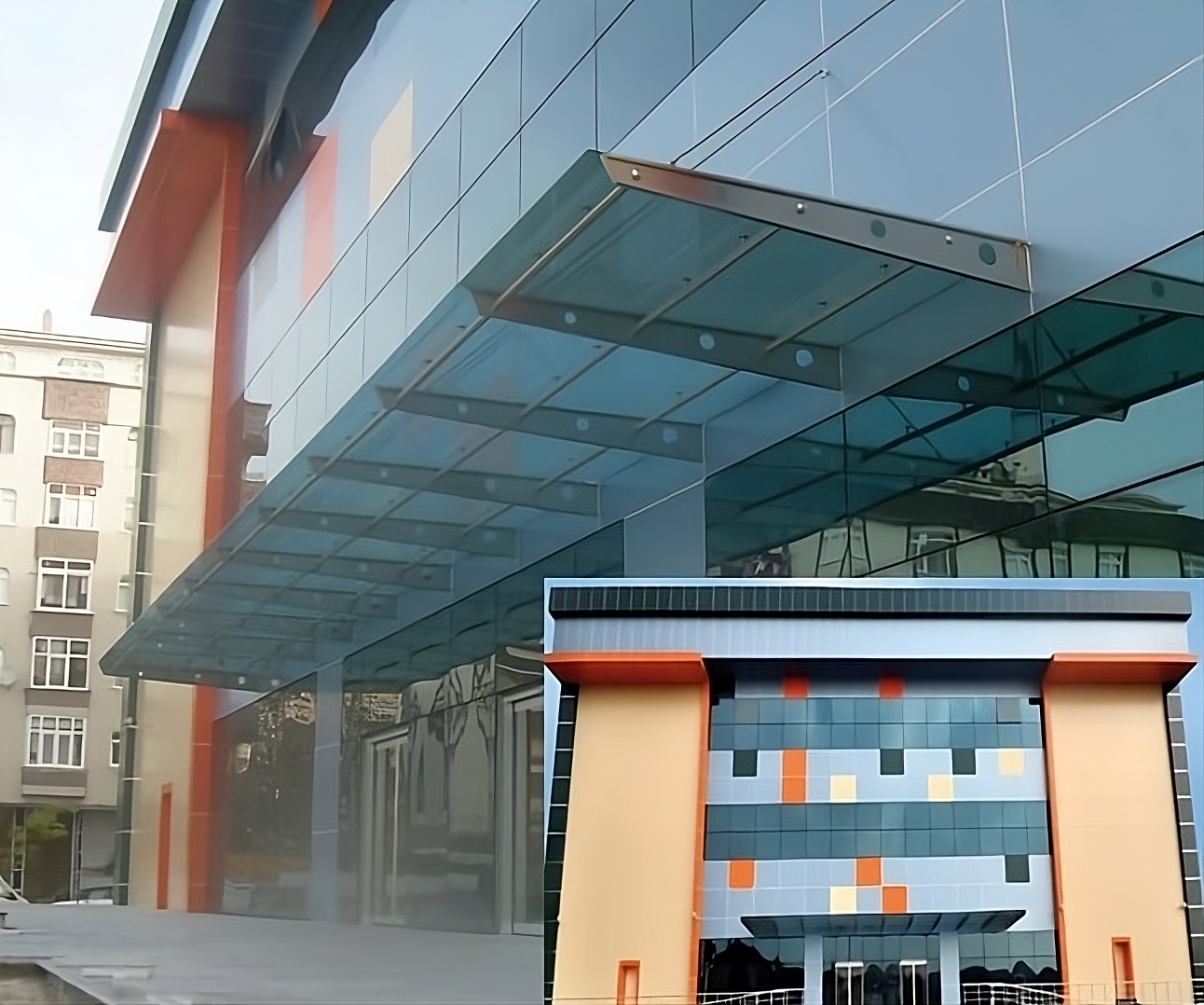 Spor Kompleksi  Çelik Konstrüksiyon, Silikon Cephe ve Kompozit Panel Uygulaması